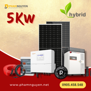 Hệ thống Hybrid hòa lưới 5Kw
