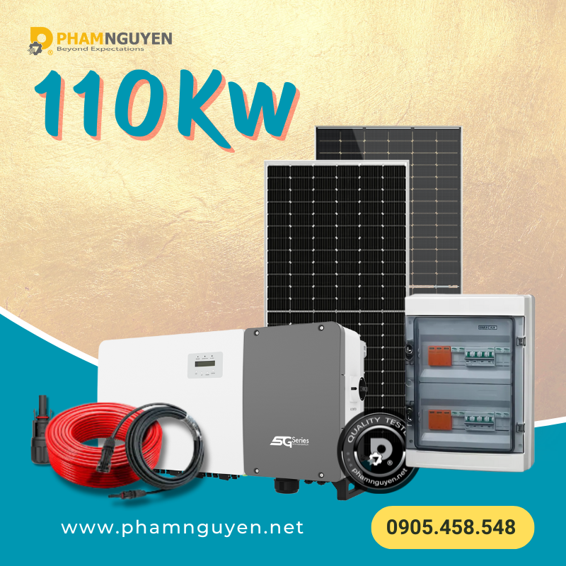 Hệ thống Hòa lưới bám tải 110Kw | Hóa đơn điện từ 39-42Triệu