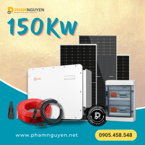Hệ thống Hòa lưới bám tải 150Kw | Hóa đơn điện từ 54-56Triệu