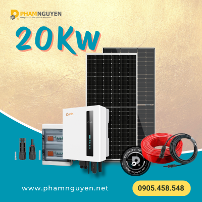 Hệ thống Hòa lưới bám tải 20Kw