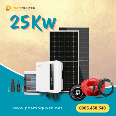 Hệ thống Hòa lưới bám tải 25Kw | Hóa đơn điện từ 8 -10Triệu