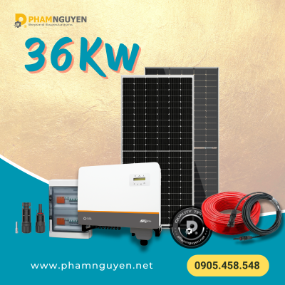 Hệ thống Hòa lưới bám tải 36Kw | Hóa đơn điện từ 12-15Triệu