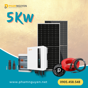 Hệ thống Hòa lưới bám tải 5Kw